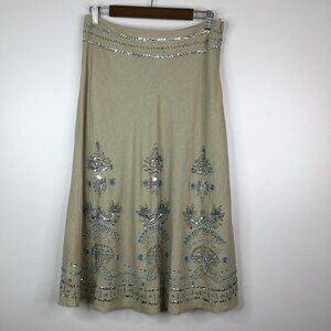 Carol little Lined Sequin and beaded skirt